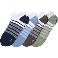 4 Paar Jungen Sneaker-Socken mit Streifen