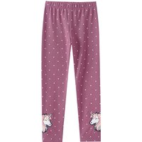 Mädchen Leggings mit Einhorn-Applikation