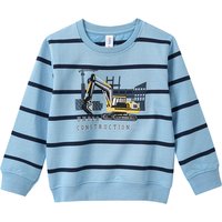 Jungen Sweatshirt mit Bagger-Applikation