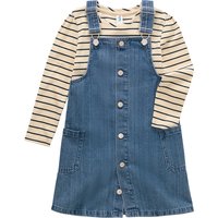 Mädchen Latzkleid und Shirt im Set