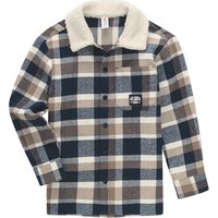 Jungen Fleece-Hemd mit Kentkragen