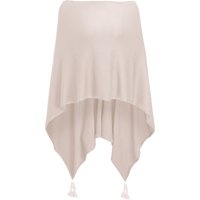 Damen Poncho mit Tasseln