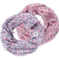2 Mädchen Tücher mit Blumen-Muster