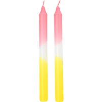 2 Stabkerzen mit Farbverlauf