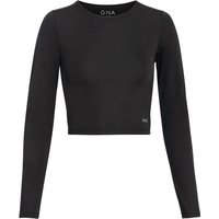 Damen Sport-Langarmshirt unifarben