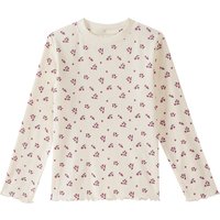 Mädchen Langarmshirt mit Rippstruktur