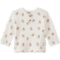 Newborn Langarmshirt mit Waffelstruktur