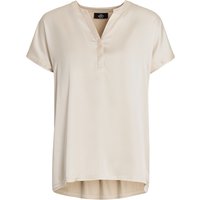 Damen Satin-Shirt mit V-Ausschnitt
