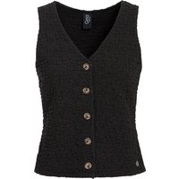 Damen Top in Crepp-Optik