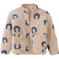 Mädchen Teddyjacke mit Hufeisen allover