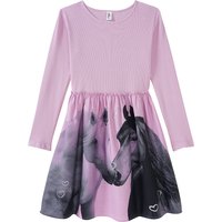 Mädchen Kleid mit Pferde-Motiv
