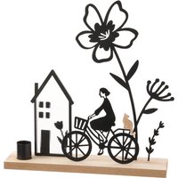 Deko-Aufsteller mit Kerzenhalter