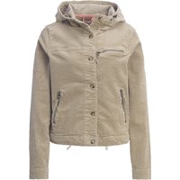 Damen Cordjacke mit Kapuze