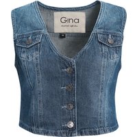 Damen Jeansweste mit Knopfleiste