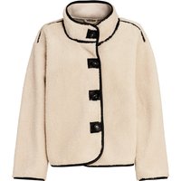 Damen Teddyjacke mit Knopfleiste