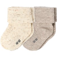 2 Paar Newborn Socken mit Umschlag