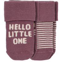 2 Paar Newborn Frottee-Socken im Set