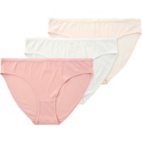 3 Damen Slips mit Rippstruktur