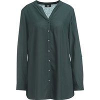 Damen Longbluse mit Turn-up-Ärmeln