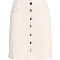 Damen Cord-Rock mit Zierknopfleiste