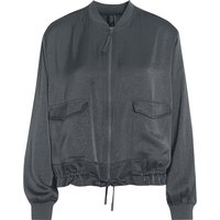 Damen Satinjacke mit Reißverschluss