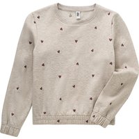 Mädchen Sweatshirt mit Allover-Stickerei