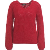 Damen Strickpullover mit Ajourmuster