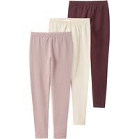 3 Mädchen Leggings mit Bio-Baumwolle
