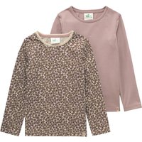 2 Mädchen Langarmshirts mit Bio-Baumwolle