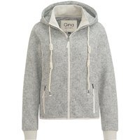 Damen Strickfleece-Jacke mit Kapuze
