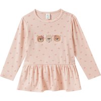 Baby Langarmshirt mit Bärchen-Stickerei