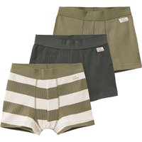 3 Jungen Boxer mit Ripp-Struktur