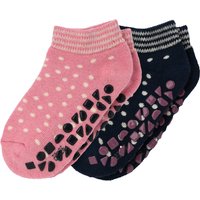 2 Mädchen Stoppersocken mit Bio-Baumwolle