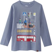 Kinder Langarmshirt mit Straßenverkehr-Motiv