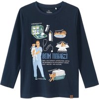 Kinder Langarmshirt mit Tierarzt-Print