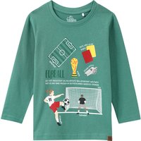 Kinder Langarmshirt mit Fußball-Print
