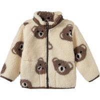 Baby Teddyjacke mit Bären-Allover