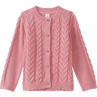 Baby Strickjacke mit Zopfmuster
