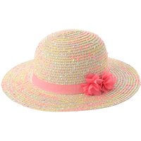 Mädchen Strohhut mit bunten Fransen