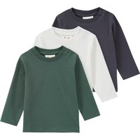 3 Jungen Langarmshirts im Basic-Look
