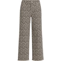 Damen Wide-Leg-Jeans im Animal-Look