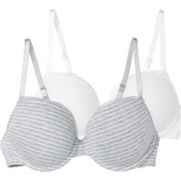 2 Damen Bügel-BHs mit Netz-Spitze