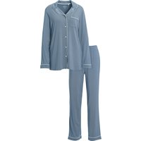 Damen Schlafanzug mit Kontrastnaht