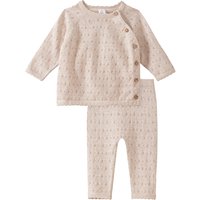 Newborn Set mit Ajourmuster