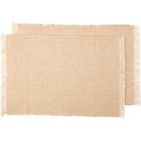 2 Platzsets mit Jute
