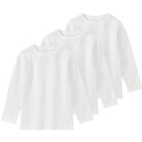 3 Kinder Langarmshirts im Basic-Look