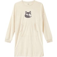 Mädchen Nachthemd mit Fuchs-Stickerei