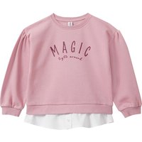 Mädchen Sweatshirt im Lagen-Look