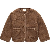 Mädchen Teddyjacke mit Knopfleiste