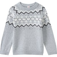 Jungen Strickpullover mit Norwegermuster